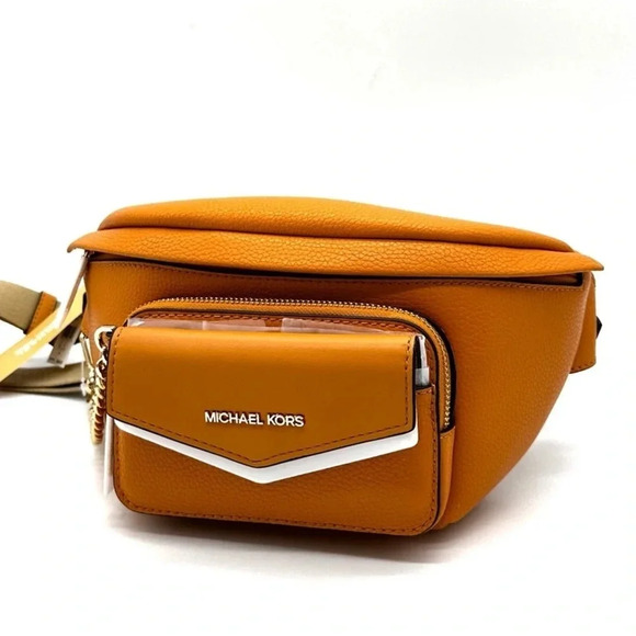 Michael Kors Maisie Large 2 in 1 Sling Pack Crossbody Bag Cider (NWT) - Picture 1 of 11
